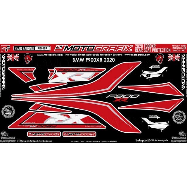 モトグラフィックス ボディパッド リア F900XR MT-RB018R｜モトメガネ 店
