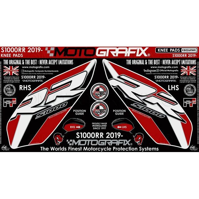 モトグラフィックス ボディパッド ニー S1000RR MT-KB026RWK|モトメガネ 店