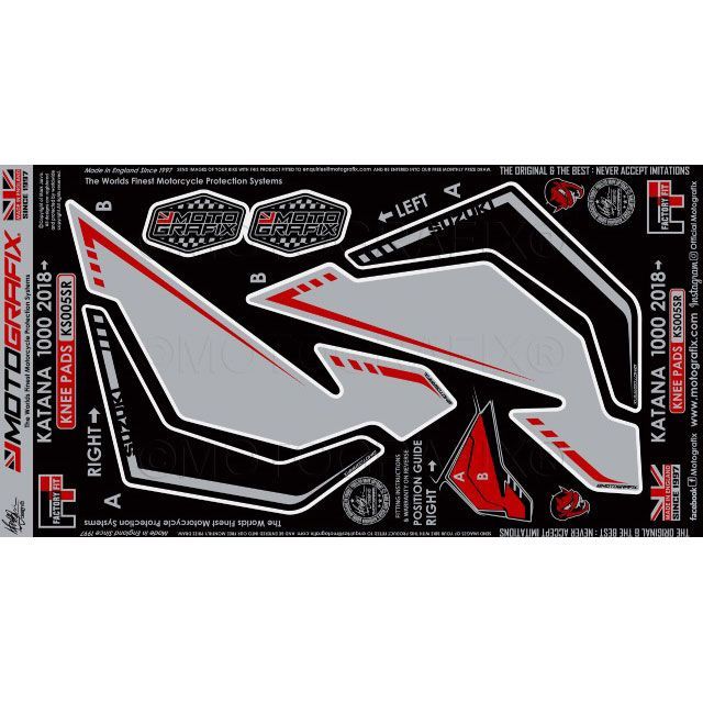 モトグラフィックス ボディパッド ニー KATANA MT-KS005SR｜モトメガネ 店
