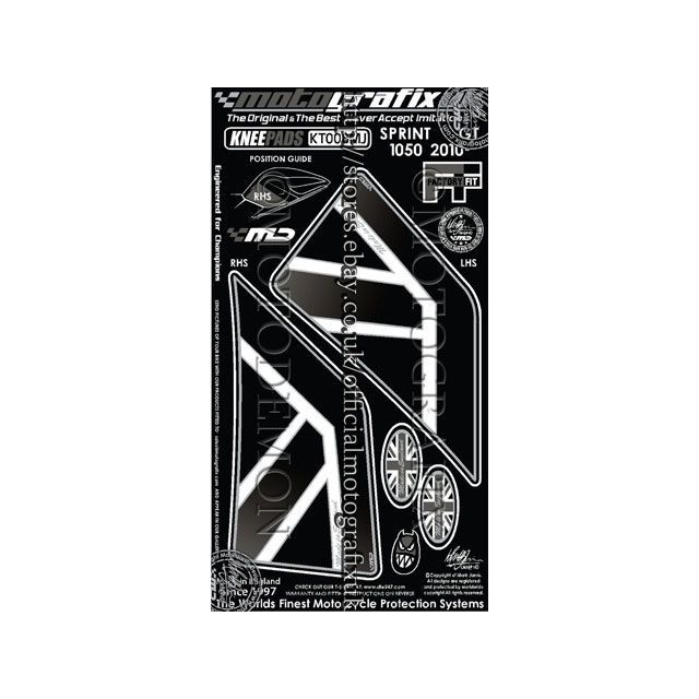 モトグラフィックス ボディパッド ニー SPRINT ST/GT MT-KT006MJ｜モトメガネ 店