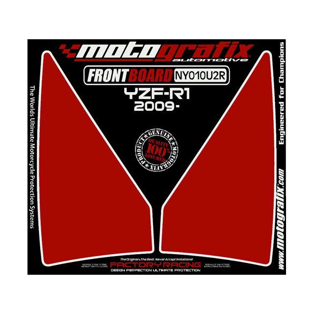 モトグラフィックス ボディパッド フロント レッド YZF-R1 MT-NY010U2R｜モトメガネ 店