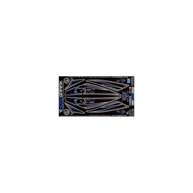モトグラフィックス ボディパッド フロント ブラック/ブルー Z1000SX MT-NK020KB｜モトメガネ 店
