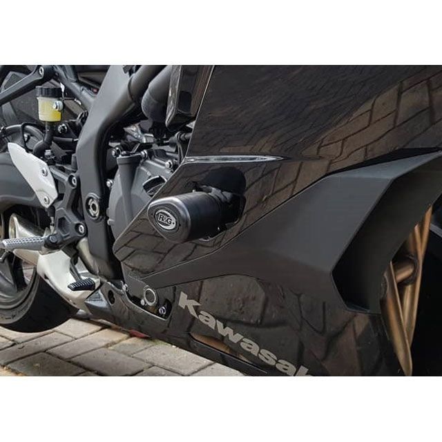 アールアンドジー エアロクラッシュプロテクター ブラック ZX-25R RG-CP0504BL｜モトメガネ 店