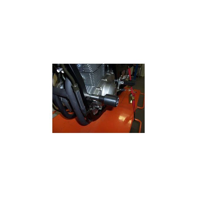 アールアンドジー クラッシュプロテクター ブラック GS500 Unfaired/Naked RG-CP0157BL｜モトメガネ 店