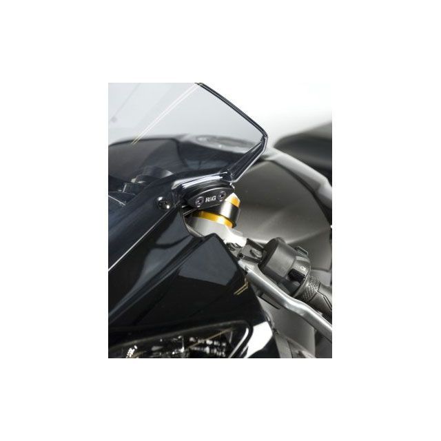 アールアンドジー ミラーブランキングプレート ブラック YZF-R6 RG-MBP0005BK｜モトメガネ 店