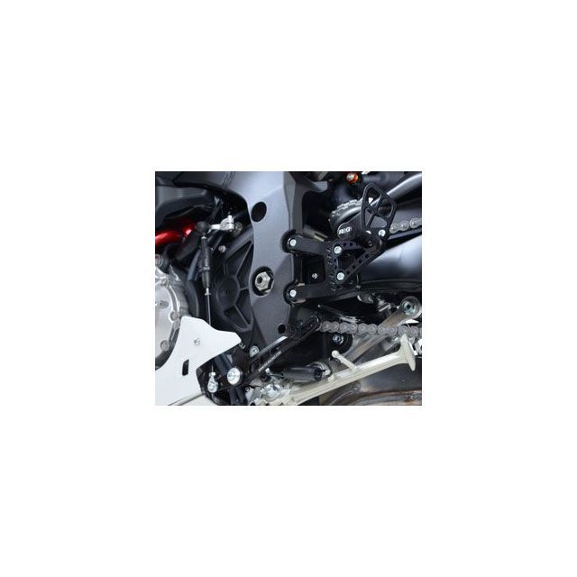 アールアンドジー 可変レーシングステップキット ブラック YZF-R1/M RG-RSET27BK｜モトメガネ 店