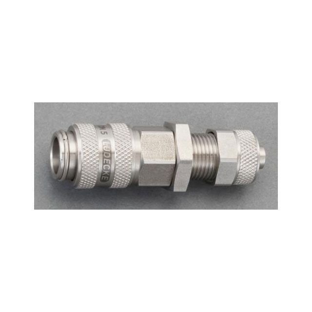 エスコ 6x8mm ウレタンホースカップリング（隔壁/ステンレス製） EA140GL-408