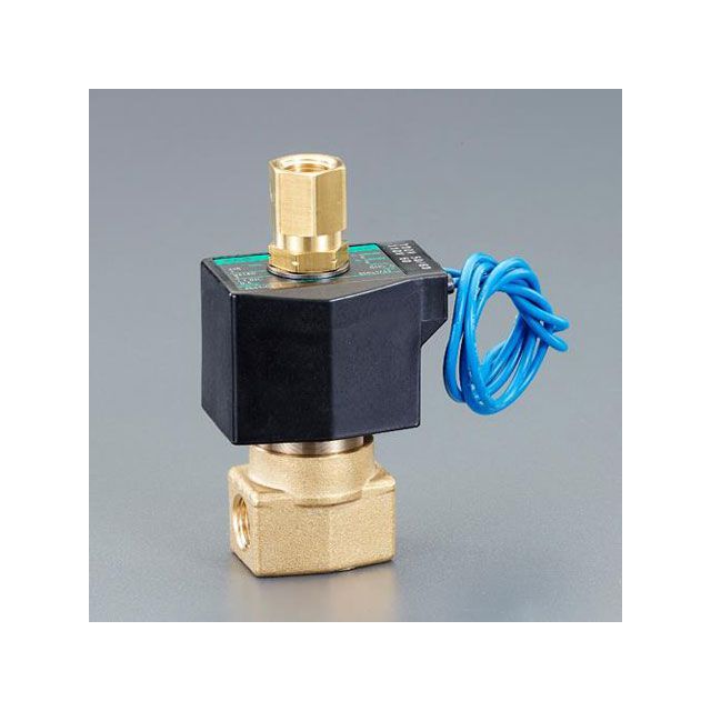 エスコ AC100V・Rc1/4”（2.3mm） 3方向電磁弁 EA153HK-5