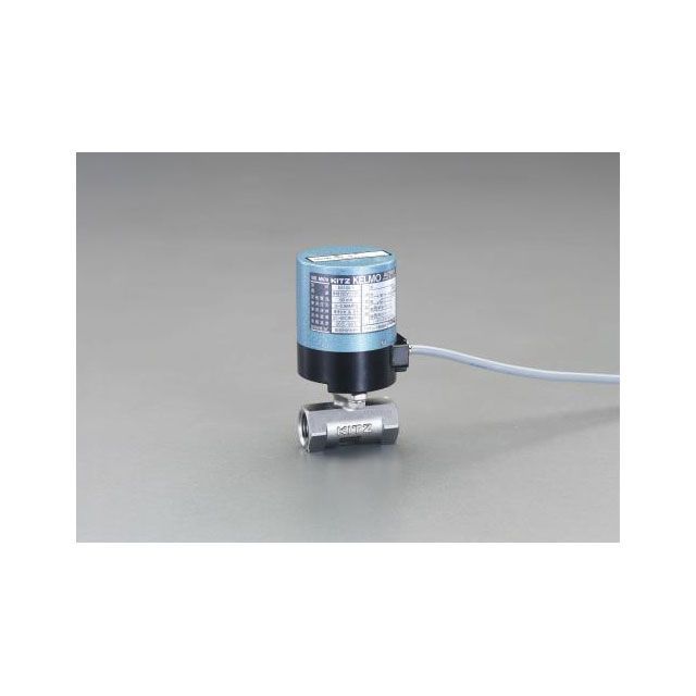 エスコ Rc1・1/2”電動式ボールバルブ（AC100V/ステンレス） EA470BH-14