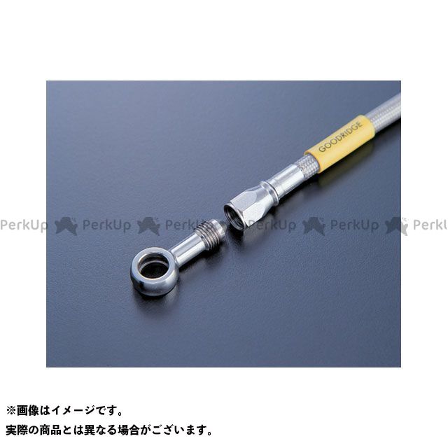 GOODRIDGE RG250ガンマ ブレーキホース・ケーブル類 ステンレス フロントホース ビルドアライン ホースカラー バイク用品 | windowmaker.com