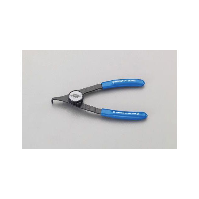 エスコ 24-37/27-45mm スナップリングプライヤ/90°内外兼用 EA590MD-13