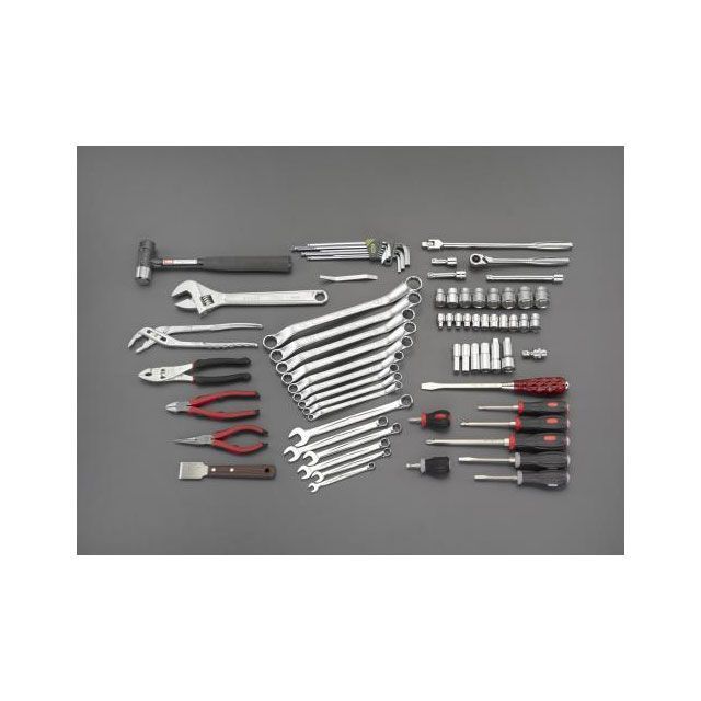 エスコ 71個組 工具セット EA612SC-49|モトメガネ 店