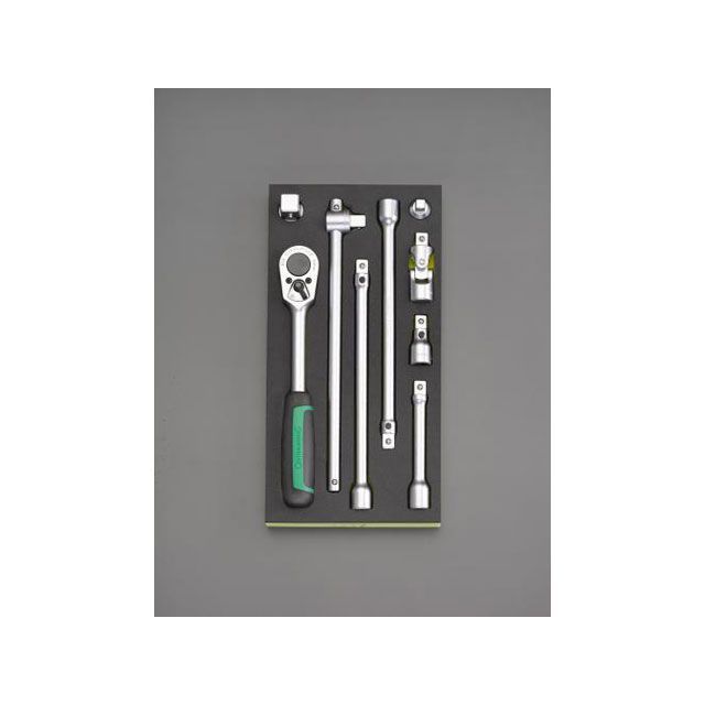 エスコ 1/2”DR ラチェットハンドルセット EA612TA-19