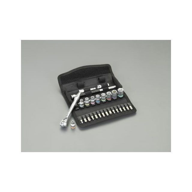 エスコ 1/4&rdquo;DR ソケットレンチセット EA617AG-122｜モトメガネ 店