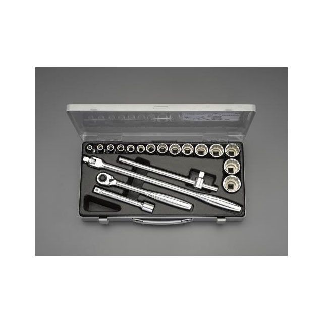 エスコ 1/2”DR ソケットレンチセット EA617BR-2