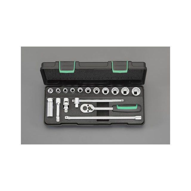 エスコ 3/8”DR ソケットレンチセット EA617CC-14