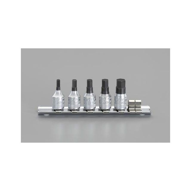エスコ 1/4”DR/3-8mm INHEX ビットソケット EA617XL-100 8,212円