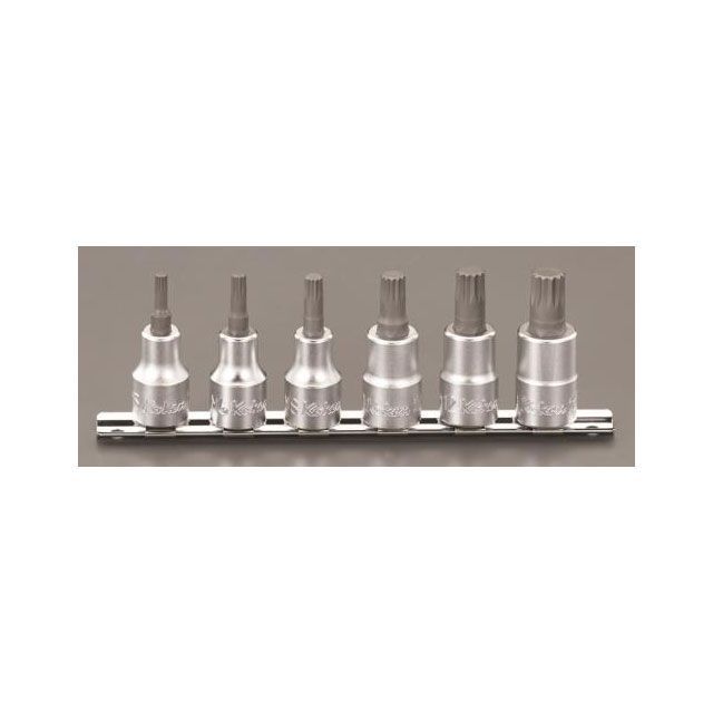 エスコ 1/2”DR/M5-M14 XZN ビットソケット EA618CV|モトメガネ 店