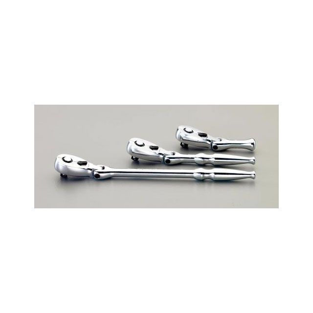エスコ 1/4”DRx 80mm ラチェットハンドル（ロッキング） EA618ND-3