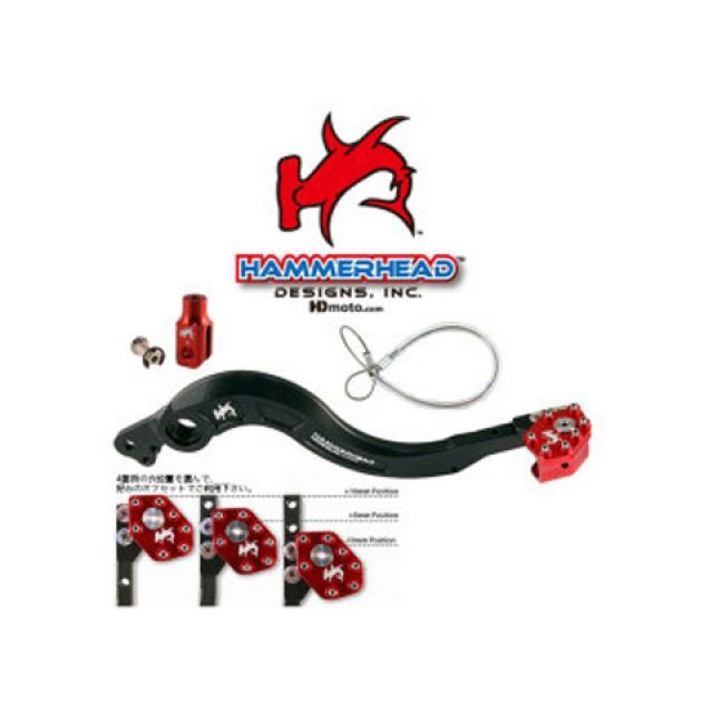 ハンマーヘッド ブレーキペダル ローテーティングティップ CRF250R/450R カラー ゴールド 02-0107-23