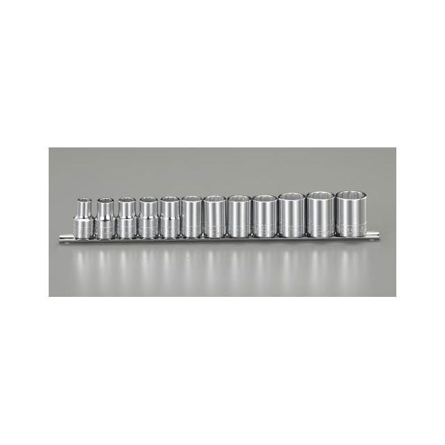 エスコ 1/2&rdquo;DR ソケットセット EA618XA｜モトメガネ 店