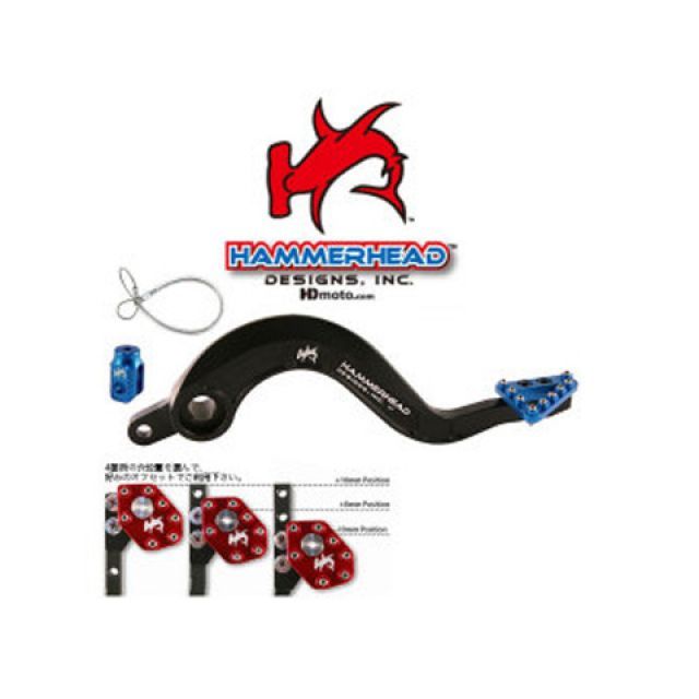ハンマーヘッド ブレーキペダル ラージアルミティップ YZ450F カラー レッド 02-0223-20