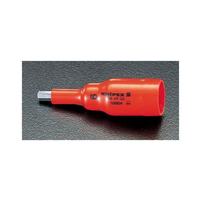 エスコ 1/2”DRx 8mm INHEX 絶縁ビットソケット EA640LG-8