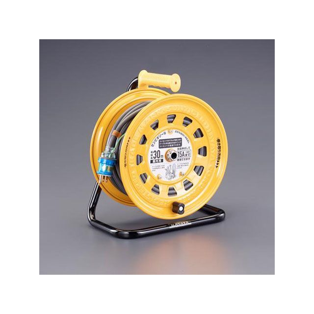 エスコ AC125V/15A/30m コードリール（漏電遮断器/アース付） EA815BG-30