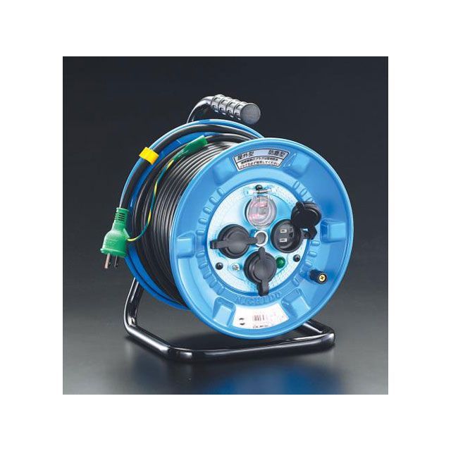 エスコ AC125V/22A/30m コードリール（防雨型/ブレーカー付） EA815FA-3 26,499円