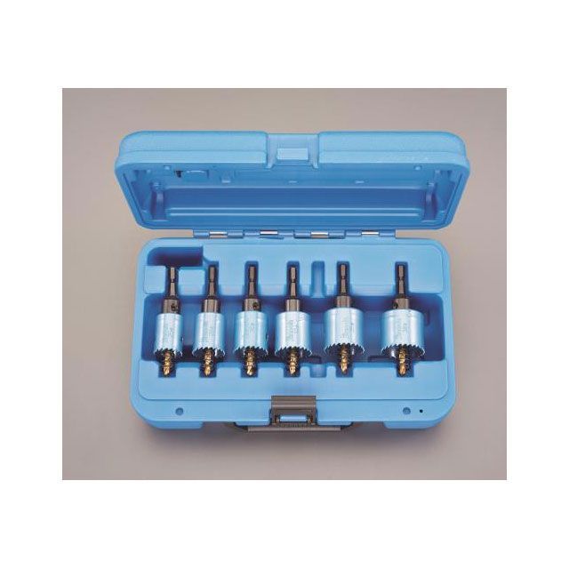 エスコ 25-38mm/6本組ホールソーセット（六角軸/電気工事用） EA823JA-100｜モトメガネ 店