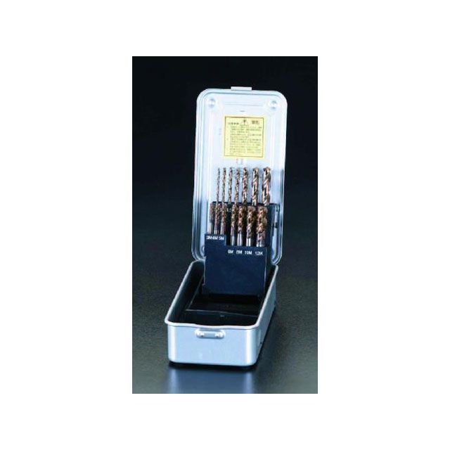 エスコ M3 - M12 タップ & ドリルセット(スパイラル・Co HSS) EA829AL|モトメガネ 店