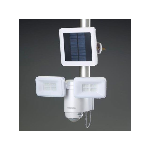 エスコ 2灯 防雨型LEDセンサーライト（ソーラー式） EA864CB-204B