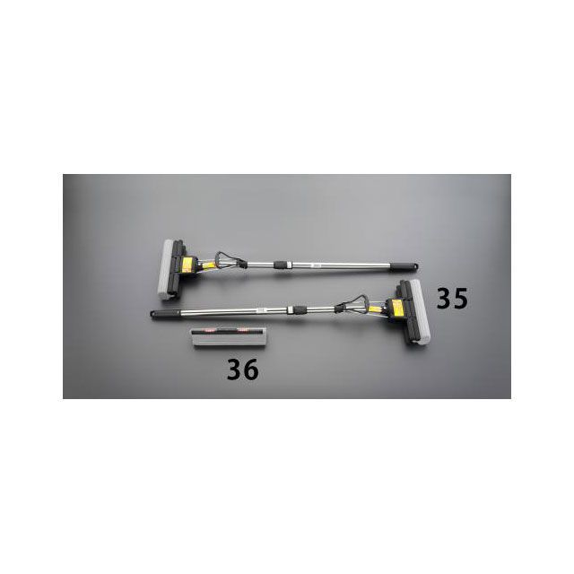 エスコ 940-1320mm 伸縮式スポンジモップ（2本） EA928AY-35 6,385円