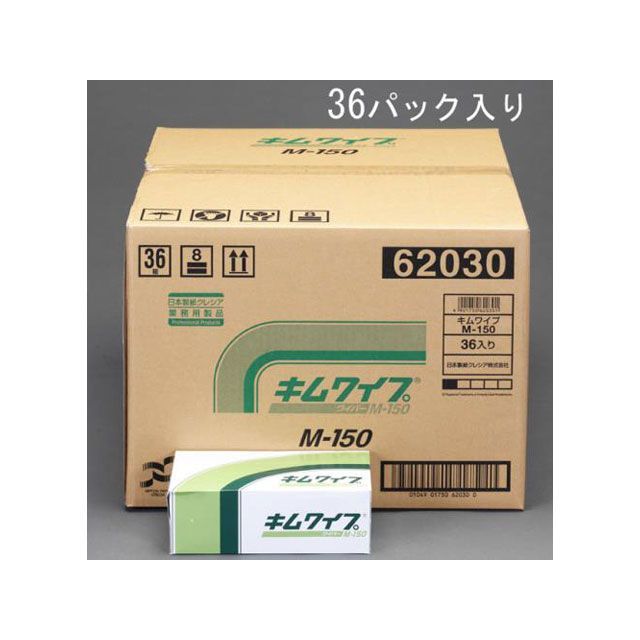 エスコ 225x210mm 工業用ワイパー（36箱） EA929AS-1B
