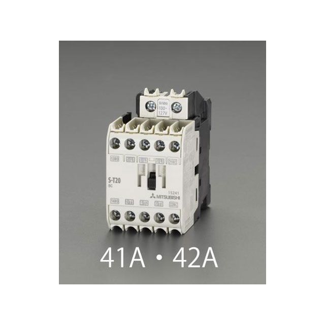 エスコ 200V/200V・5.5kW 電磁接触器（非可逆） EA940MW-52A