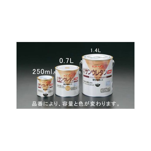 エスコ 1.4 L 速乾水性・木部ニス（透明つやあり） EA942EL-21