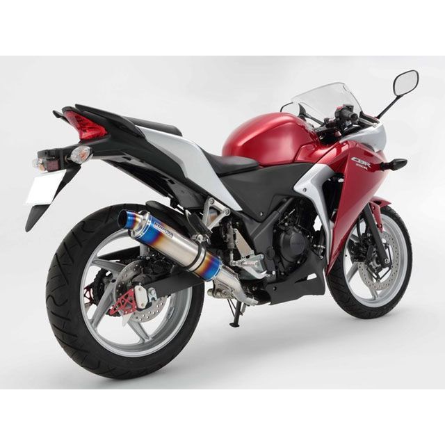 BMS R-EVO スリップオン CBR250R サイレンサー ヒートチタン D143-53-P1S