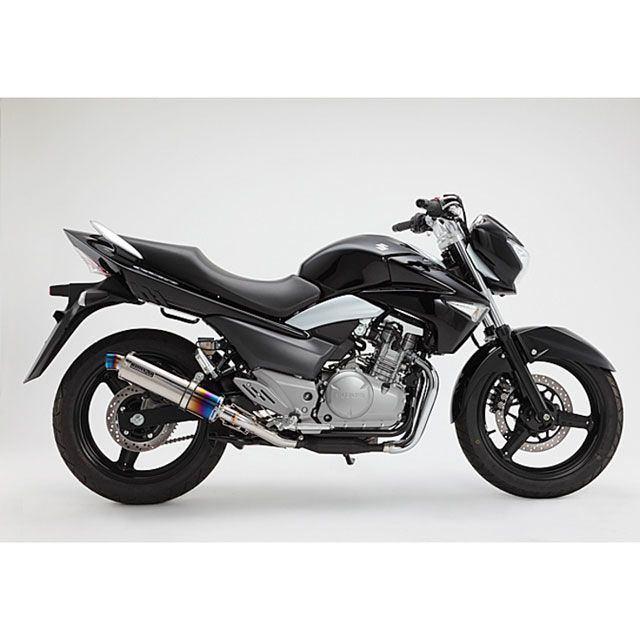 BMS R-EVO・S(シングル) スリップオン GSR250 サイレンサー ヒートチタン D324-53-P1S|モトメガネ 店
