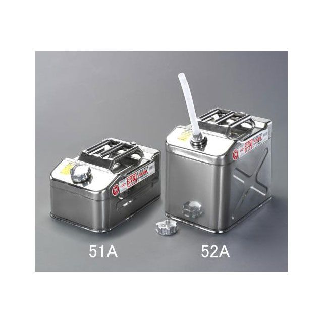 エスコ 20L ガソリン携行缶（ステンレス製） EA991HB-52A｜モトメガネ 店
