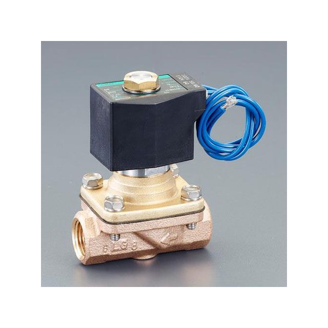 エスコ AC100V・Rc3/8” 2方向電磁弁（パイロットキック式）（ク EA153HC-23