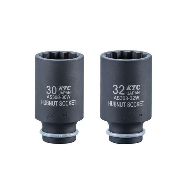 エスコ 1/2”DR インパクト用ハブナットソケットセット EA164KH-2