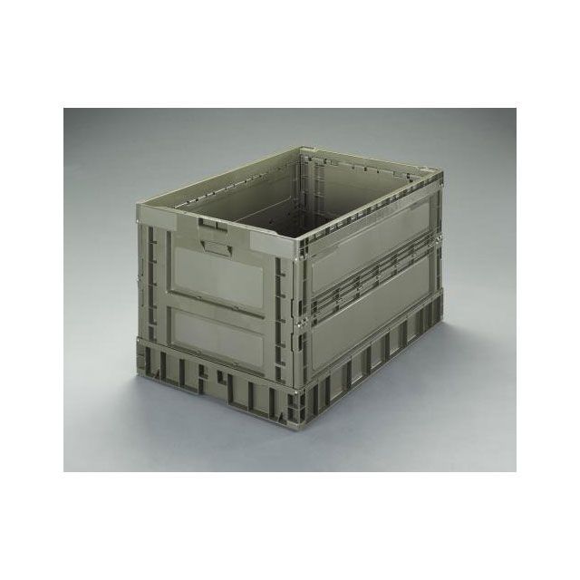 エスコ 924x620x602mm/298L 折畳コンテナ(OD色) EA506AA-110|モトメガネ 店