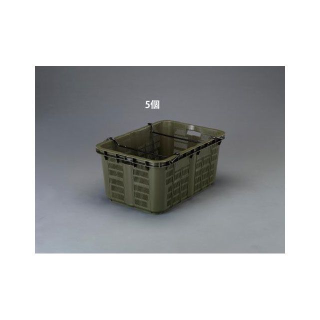 エスコ 808x553x370mm/119.6L コンテナ（OD/5個） EA506AB-19E｜モトメガネ 店