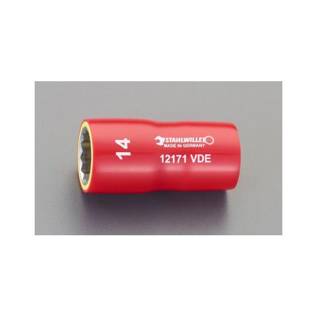 エスコ 3/8”DRx17mm 絶縁ソケット EA640RJ-17