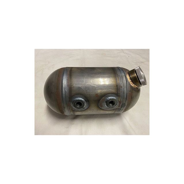 部品屋K&W TC BROS製 5インチ ラウンドオイルタンク ユニバーサルフィット ハーレー 105-0132