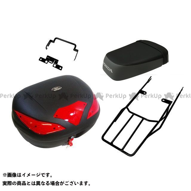 ワールドウォーク ハンターカブ用タンデムシート＋キャリアボックスセット CT125ハンターカブ 容量 43リッター wca-56-hwb43-ts-2