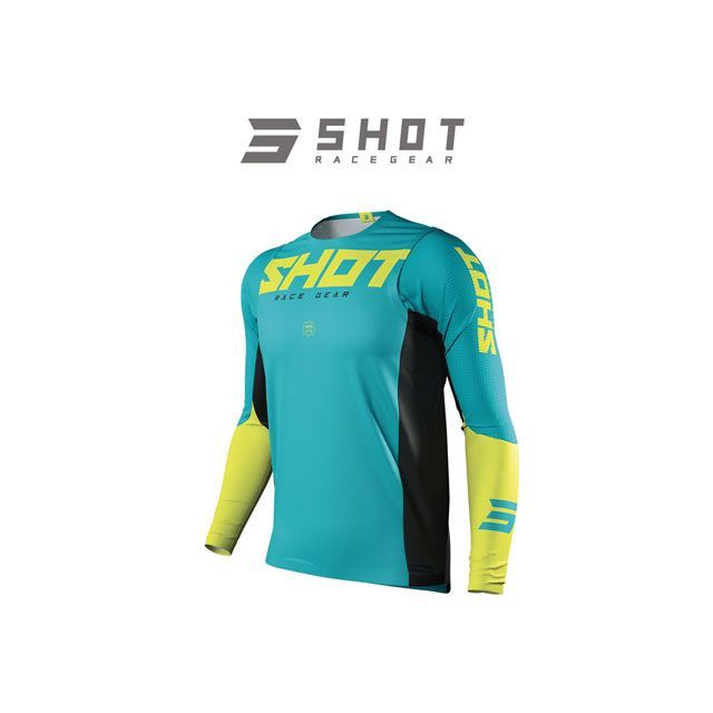SHOT RACE GEAR エアフロージャージ AEROLITE（ライム） サイズ XL A0A-12A1-A02-11