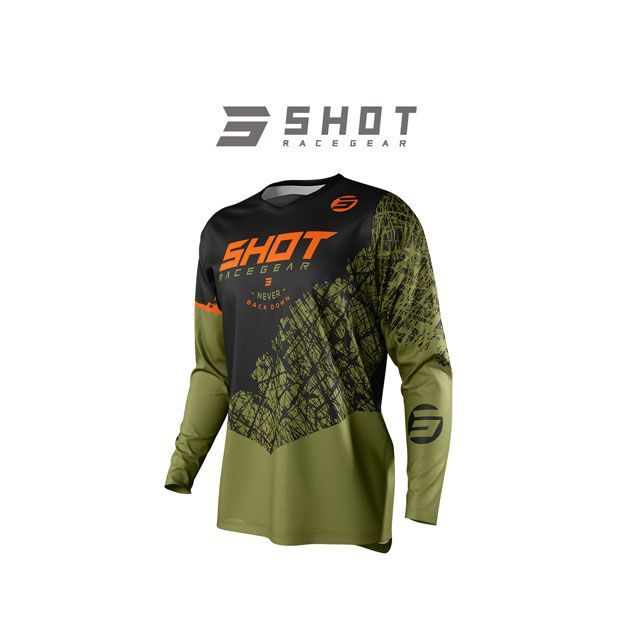 SHOT RACE GEAR ジャージ DEVO STORM（カーキ） サイズ L A0A-12C2-B02-10