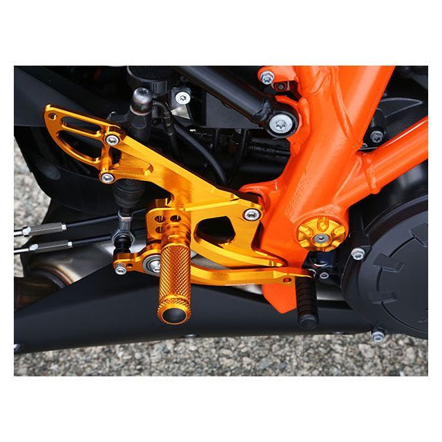 ベビーフェイス バックステップキット 1290 SUPER DUKE GT カラー ゴールド 002-KT010GD