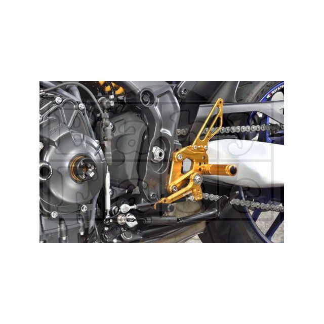 ベビーフェイス バックステップキット MT-09 カラー ゴールド 002-Y027GD｜モトメガネ 店